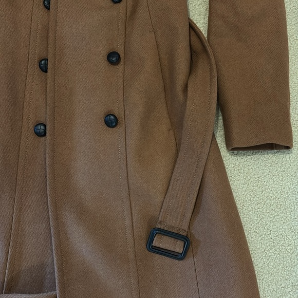 Men's Brown Double-Breasted Trench Coat - Picture 7 of 10